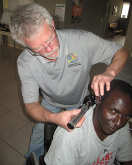 Ear Exam in Haiti