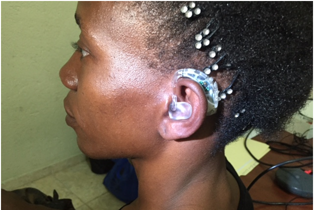 Ninelle with new hearing aid